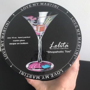 LOLITA “SHOPAHOLIC TOO” Martini Glass 🍸